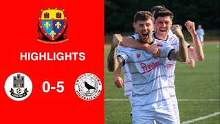 Caerleon 05 Cwmbrân Town  Gwent FA Senior cup  Quarter final highlights [upl. by Eisdnyl]