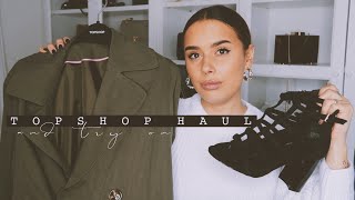 TOPSHOP UNBOXING HAUL  TRY ON  Hello October [upl. by Linus]