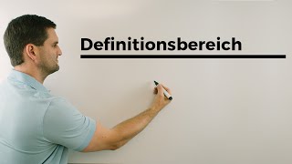 Definitionsbereich bei Funktionen  Mathe by Daniel Jung [upl. by Feinleib]