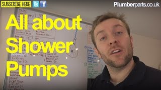 ALL ABOUT SHOWER PUMPS  Plumbing Tips [upl. by Seerdi376]