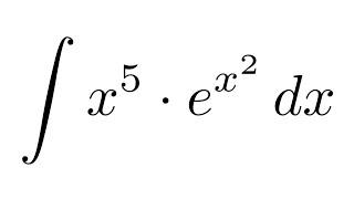 Integral of x5ex2 substitution  by parts  by parts [upl. by Holloway]