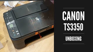 Canon Pixma TS3350 Unboxing and First Impressions [upl. by Abby405]