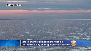 Rare Tsunami Formed In Chesapeake Bay During Mondays Storms Forecasters Say [upl. by Eelasor]