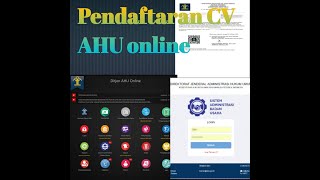 tutorial pendaftaran CV dengan AHU online [upl. by Shell]