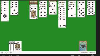 Classic Spider Solitaire gameplay [upl. by Pernick228]