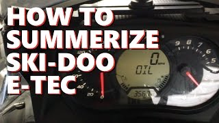 HOW TO SUMMERIZE SkiDoo ETec Oil Mode [upl. by Varick]