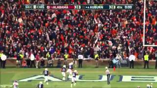 Auburn defeats Alabama 113013 109 Yard Missed Field Goal Return For Touchdown by Chris Davis [upl. by Aiciruam]