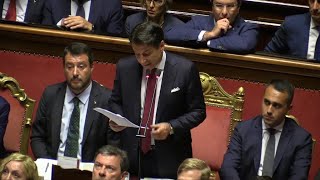 Crisi di governo tutti gli attacchi di Conte a Salvini nel suo discorso al Senato [upl. by Anitnegra]