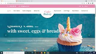 Cake Bakery System Using PHP and MySQL  PHPGurukul [upl. by Anitsirhk]