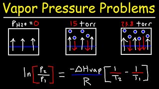 Vapor Pressure  Normal Boiling Point amp Clausius Clapeyron Equation [upl. by Atahs]