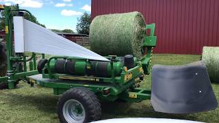 McHale 991BC  Round Bale Wrapper [upl. by Desdee931]