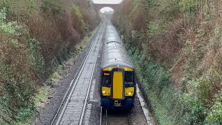 Southeastern Train  375622  at South Darenth Dartford [upl. by Notsuh]