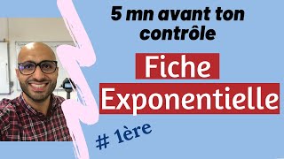 5 minutes avant ton contrôle  Fiche Exponentielle [upl. by Aynekal]