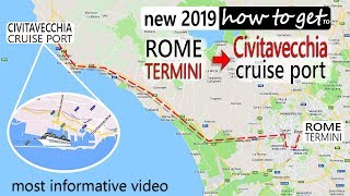 how to Rome to Civitavecchia cruise port CruiseTravelVideos [upl. by Rocca820]