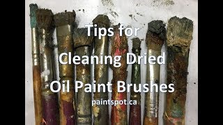 Cleaning Oil Brushes  NO SOLVENTS [upl. by Deeas522]