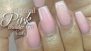 How To  Builder Gel Nails Tutorial  Easy Full Set Builder gel Nails [upl. by Ariew786]