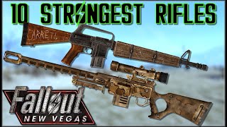 10 STRONGEST RIFLES NonEnergy in Fallout New Vegas  Caedos Countdowns [upl. by Holms]