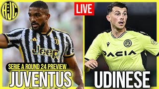 LIVE JUVENTUS UDINESE PREVIEW [upl. by Tyoh]