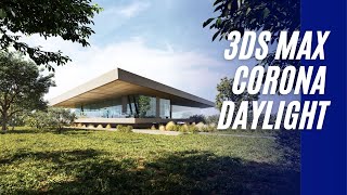 3D Tutorial  3ds Max  Corona Render  Exterior daylight lightning 🏠 [upl. by Gerek]