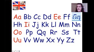 🇬🇧 Alphabet  Lesson 1  beginner English A1 [upl. by Adeirf]