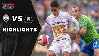 SCCL22 Final Seattle Sounders v Pumas  Highlights [upl. by Telfer]